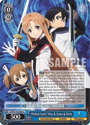 "Ordinal Scale" Silica & Asuna & Kirito - SAO/S100-E090 - Common available at 401 Games Canada