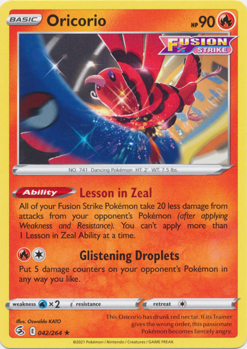 Oricorio - 042/264 - Rare available at 401 Games Canada