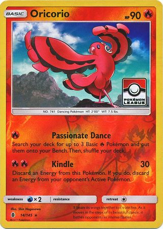 Oricorio - 14/145 - League Promo available at 401 Games Canada