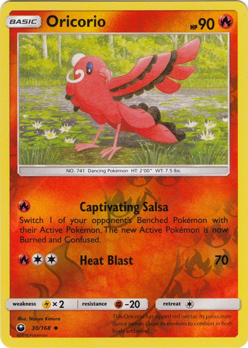 Oricorio - 30/168 - Uncommon - Reverse Holo available at 401 Games Canada
