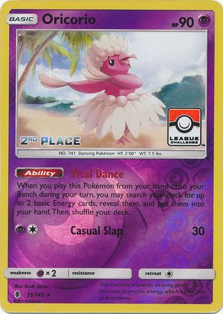 Oricorio - 55/145 - League Promo (2nd Place) available at 401 Games Canada