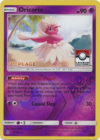 Oricorio - 55/145 - League Promo (3rd Place) available at 401 Games Canada