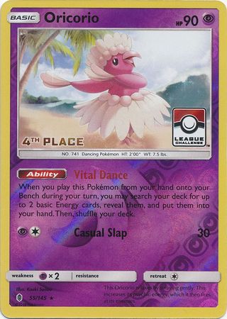 Oricorio - 55/145 - League Promo (4th Place) available at 401 Games Canada