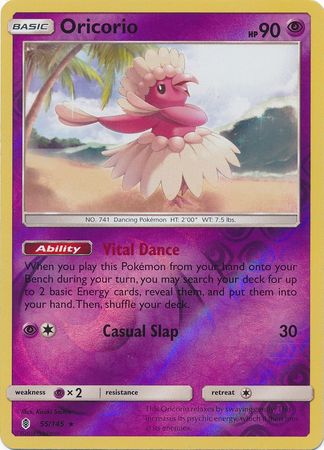 Oricorio - 55/145 - Rare - Reverse Holo available at 401 Games Canada