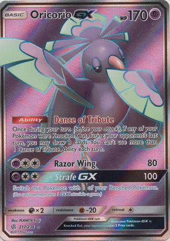 Oricorio GX - 217/236 - Full Art Ultra Rare available at 401 Games Canada