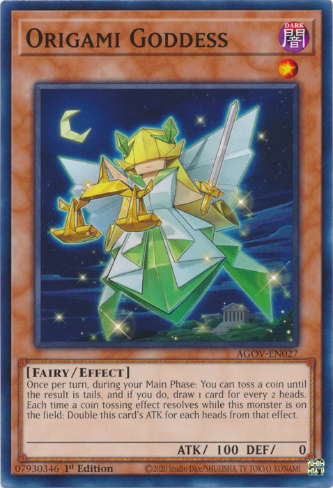 Origami Goddess - AGOV-EN027 - Common - 1st Edition available at 401 Games Canada