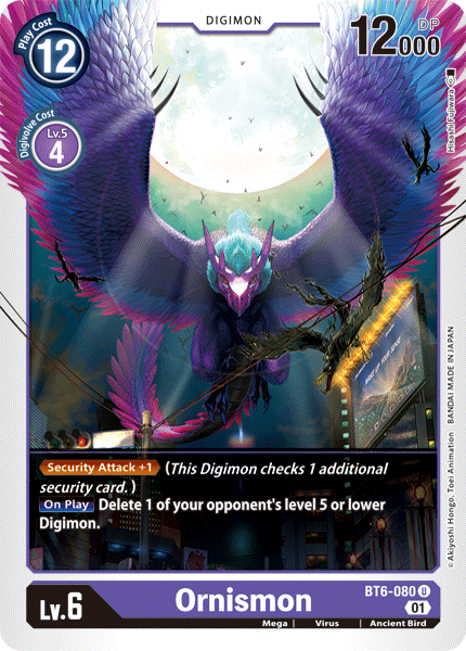 Ornismon - BT6-080 - Uncommon available at 401 Games Canada