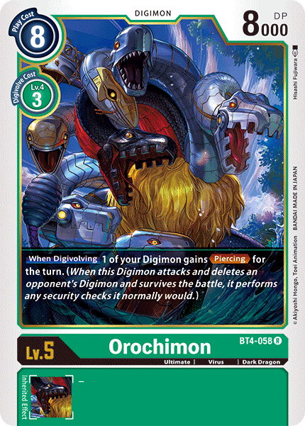 Orochimon - BT4-058 - Rare available at 401 Games Canada