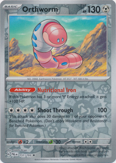 Orthworm - 151/193 - Rare - Reverse Holo available at 401 Games Canada