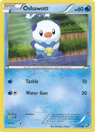 Oshawott - 27/114 - Common available at 401 Games Canada