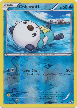 Oshawott - 37/113 - Common - Reverse Holo available at 401 Games Canada