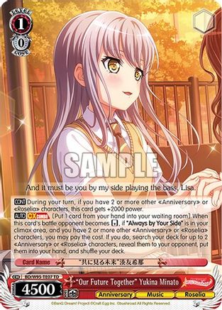 "Our Future Together" Yukina Minato - BD/W95-TE07 - Trial Deck available at 401 Games Canada