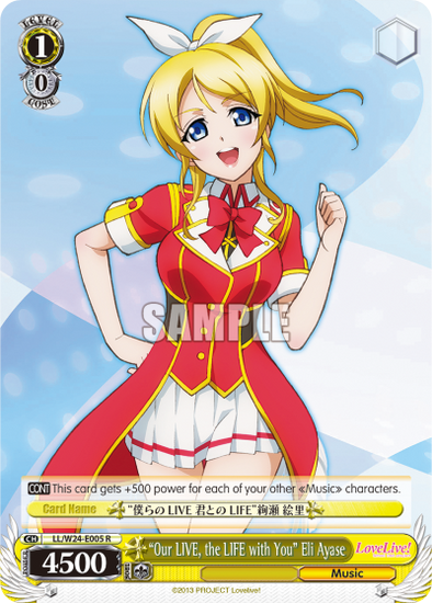 "Our LIVE, the LIFE with You" Eli Ayase - LL/W24-E005 - Double Rare available at 401 Games Canada