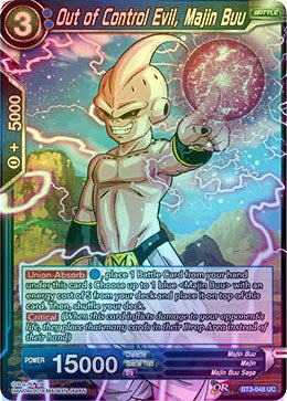 Out of Control Evil, Majin Buu - BT3-048 - Uncommon (Foil) available at 401 Games Canada