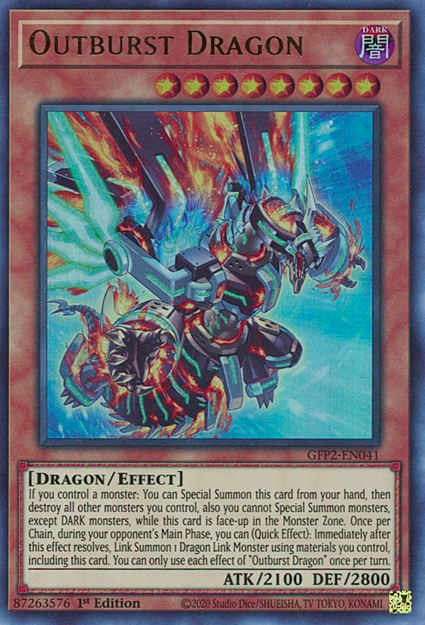 Outburst Dragon - GFP2-EN041 - Ultra Rare - 1st Edition available at 401 Games Canada