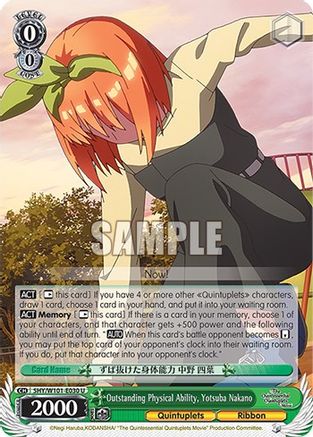 Outstanding Physical Ability, Yotsuba Nakano - 5HY/W101-E030 - Uncommon available at 401 Games Canada