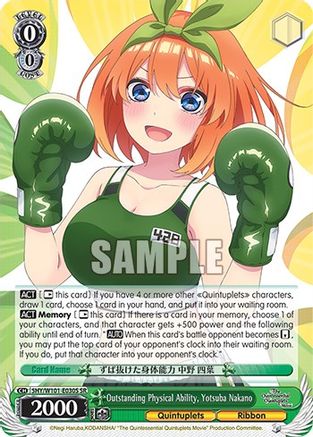 Outstanding Physical Ability, Yotsuba Nakano (SR) - 5HY/W101-E030S - Super Rare available at 401 Games Canada