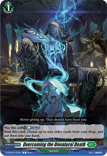 Overcoming the Unnatural Death - D-BT02/120 - Common available at 401 Games Canada