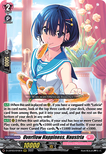 Overflow Happiness, Naustria - D-LBT03/010 - Triple Rare available at 401 Games Canada