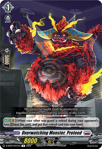 Overwatching Monster, Proteed - D-BT07/041 - Rare available at 401 Games Canada