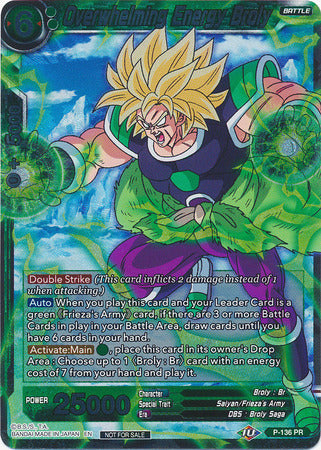 Overwhelming Energy Broly - P-136 - Promo (Foil) available at 401 Games Canada