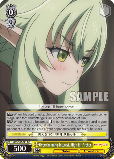 Overwhelming Interest, High Elf Archer - GBS/S63-E013 - Common available at 401 Games Canada