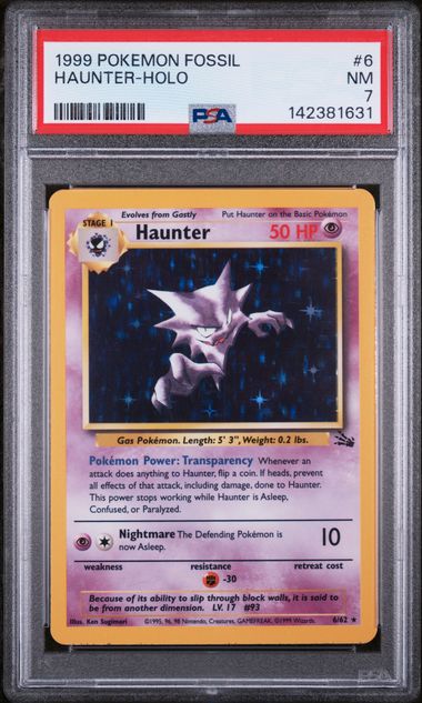 HAUNTER (6) - POKEMON FOSSIL - HOLO - NM 7
