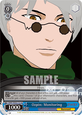 Ozpin: Monitoring - RWBY/WX03-ET15 - Trial Deck available at 401 Games Canada