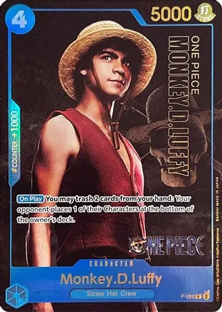 Monkey.D.Luffy (055) (Premium Card Collection -Live Action Edition-) - P-055 - Promo