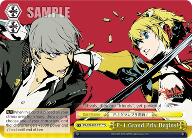 P-1 Grand Prix Begins! - P4/EN-S01-T11 - Trial Deck available at 401 Games Canada