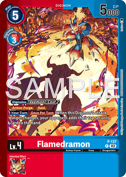 Flamedramon - P-137 - Promo