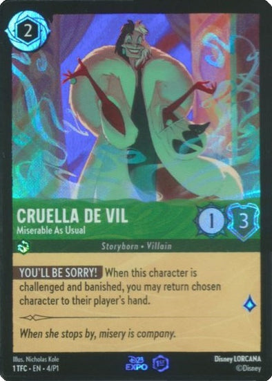 Cruella de Vil (Miserable As Usual) - 4 - Promo (Foil)