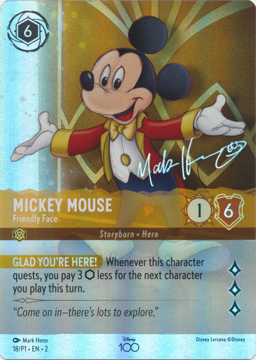 Mickey Mouse (Friendly Face) - 18 - Promo (Foil)