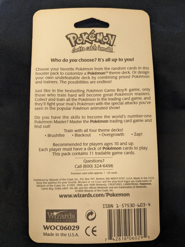 1999 Pokemon Base Set Blister Pack - Fully Sealed - Charizard