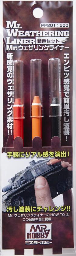 GSI Creos - Mr. Weathering Liner - Rust Colour Set