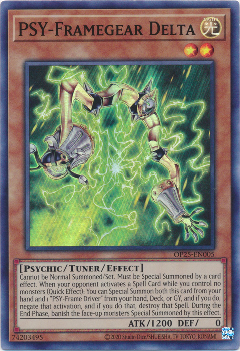 PSY-Framegear Delta - OP25-EN005 - Super Rare - Unlimited