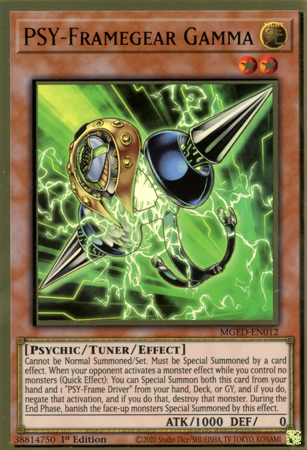 PSY-Framegear Gamma - MGED-EN012 - Premium Gold Rare - 1st Edition available at 401 Games Canada