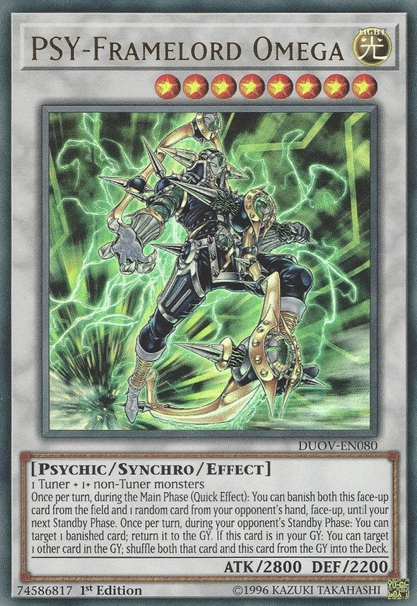 PSY-Framelord Omega - DUOV-EN080 - Ultra Rare - 1st Edition available at 401 Games Canada