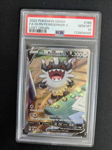 401 Games Canada - Galarian Perrserker V - Lost Origin - Full Art - GEM MT PSA 10 401 Games Canada - Galarian Perrserker V - Lost Origin - Full Art - GEM MT PSA 10
