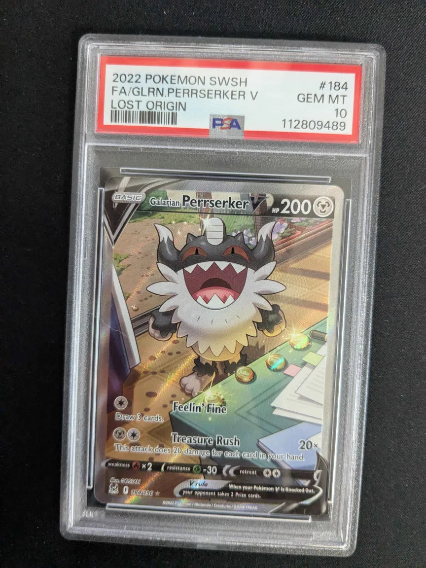 401 Games Canada - Galarian Perrserker V - Lost Origin - Full Art - GEM MT PSA 10 401 Games Canada - Galarian Perrserker V - Lost Origin - Full Art - GEM MT PSA 10