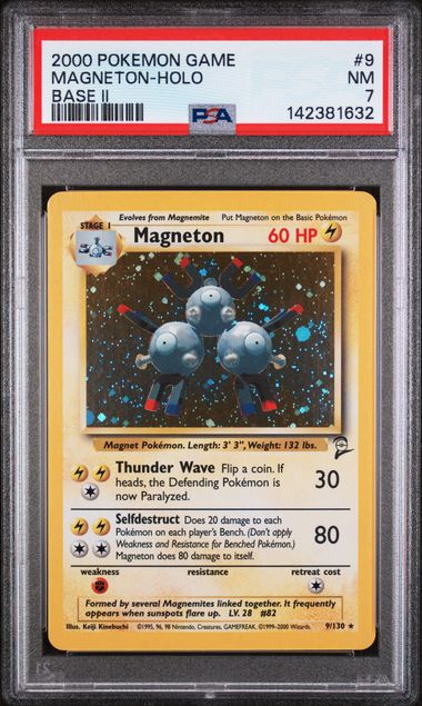 MAGNETON (9) - POKEMON GAME BASE II - BASE II - HOLO - NM 7