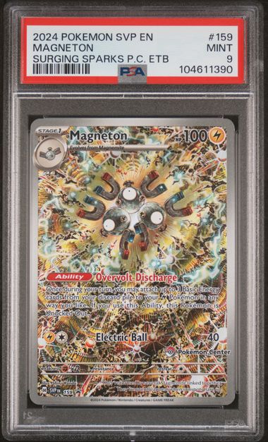 MAGNETON (159) - SURGING SPARKS PC ETB - POKEMON SVP EN-SV BLACK STAR PROMO - MINT 9