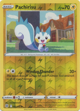 Pachirisu - 052/172 - Uncommon - Reverse Holo available at 401 Games Canada