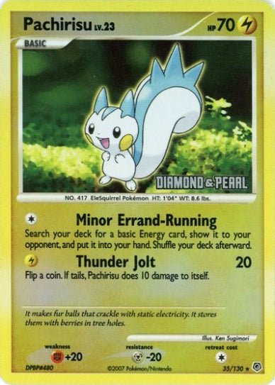 Pachirisu - 35/130 - Reverse Holo BK Promo available at 401 Games Canada