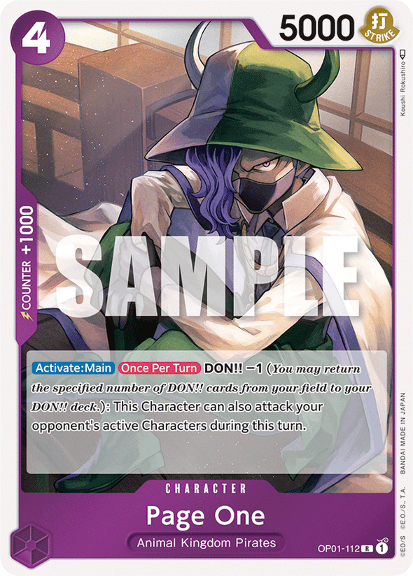 Page One - OP01-112 - Rare available at 401 Games Canada