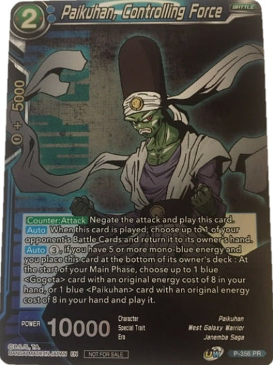 Paikuhan, Controlling Force - P-356 - Promo (Championship 2021) available at 401 Games Canada