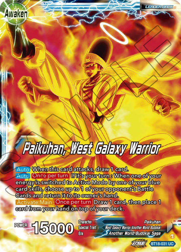 Paikuhan // Paikuhan, West Galaxy Warrior - BT18-031 - Uncommon available at 401 Games Canada