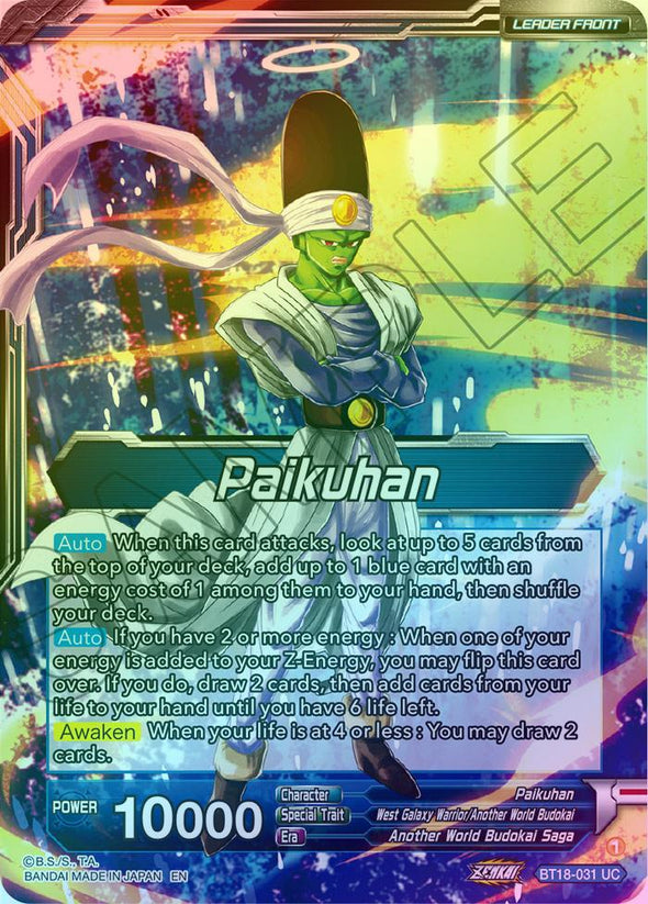 Paikuhan // Paikuhan, West Galaxy Warrior - BT18-031 - Uncommon (Foil) available at 401 Games Canada