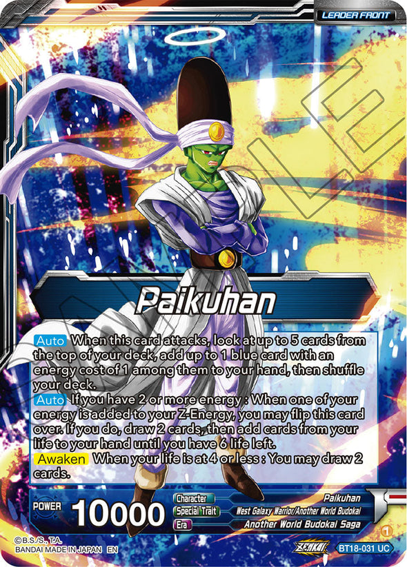 Paikuhan // Paikuhan, West Galaxy Warrior - BT18-031 - Uncommon available at 401 Games Canada