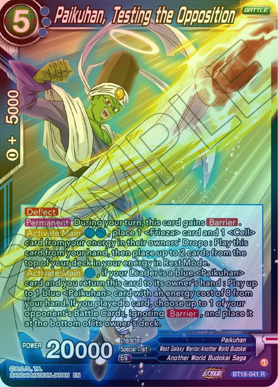 Paikuhan, Testing the Opposition - BT18-041 - Rare (Foil) available at 401 Games Canada